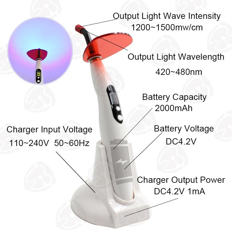 Wireless Cordless Rechargeable Portable Plastic Dental LED Curing Light