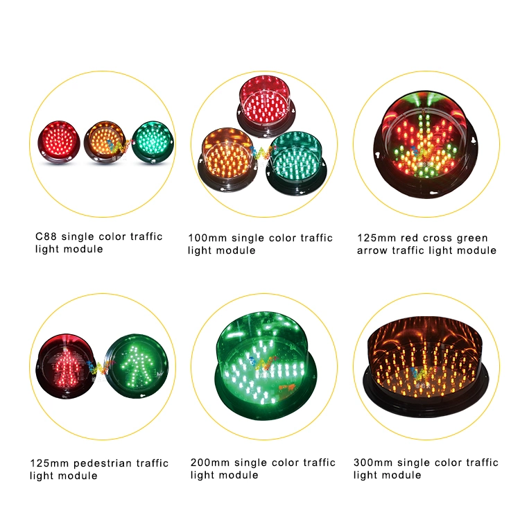 High Quality Outdoor Full Ball High Flux LED Arrow Traffic Signal Light