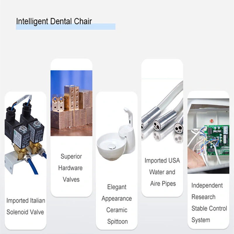 CE Approved Luxury Movable Dental Chair with LED Sensor Lamp