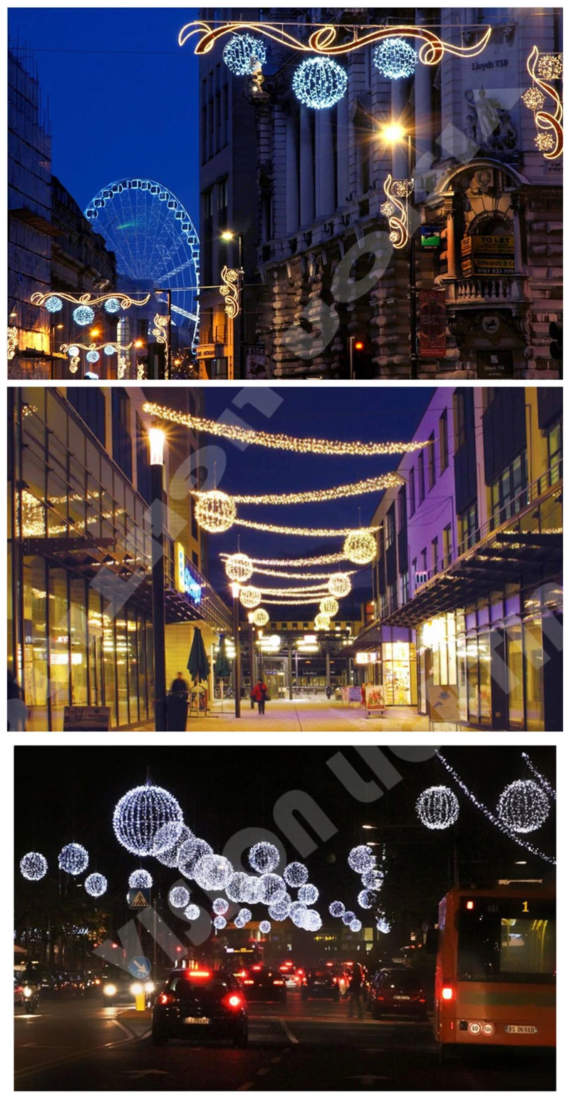 LED Sphere Waterproof Christmas Outdoor 3D Hanging Light Balls