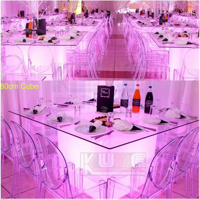 Waterproof LED Cube Furniture PE Plasti⪞ Light up LED Cube