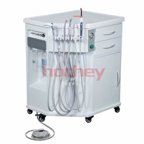 Набор ветеринарного стоматологического оборудования, светодиодный встроенный воздушный компрессор, роскошный мобильный, дешевая цена, портативное стоматологическое кресло Unidad для детей