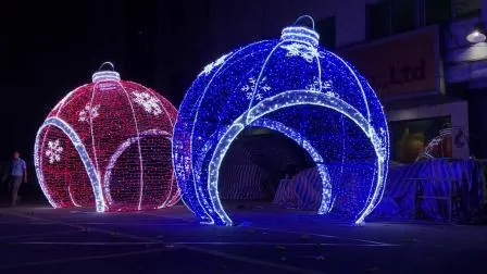 Рождественский 3D-орнамент со светодиодной подсветкой, украшение для торгового центра