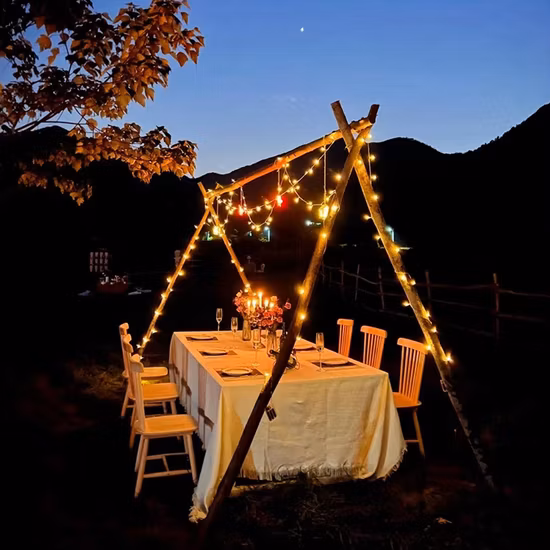 Светодиодный хрустальный шар для кемпинга, гирлянда, пузырьковый шар, шарик из бисера, уличное украшение, фестиваль фонарей, подвесной светильник, Рождественский сад, ср.