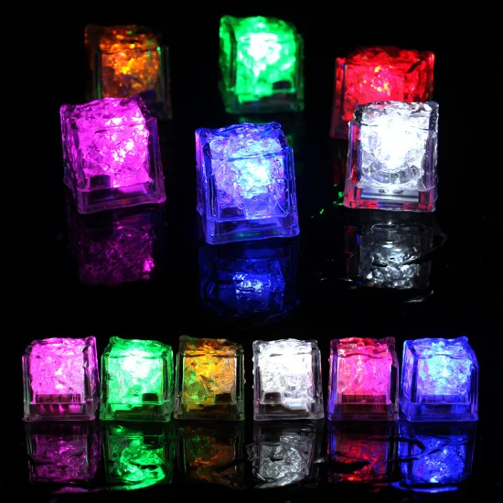 Светодиодные кубики льда для занятий водными видами спорта, светящиеся огни для вечеринок/барные светильники