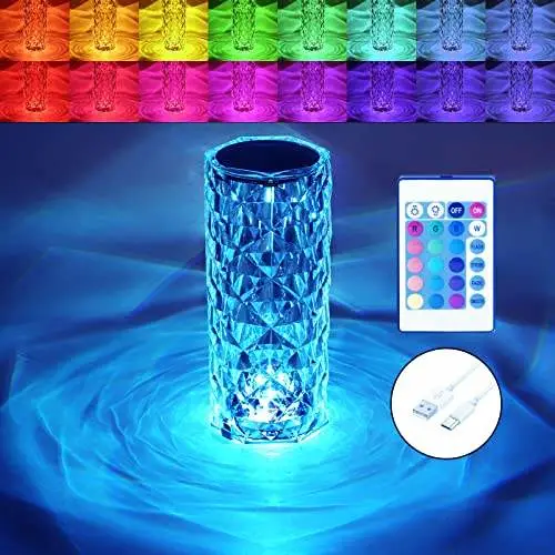 Helius 16 меняющий цвет RGB сенсорный перезаряжаемый светодиодный кристаллический прикроватный светильник